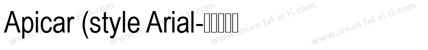 Apicar (style Arial字体转换
